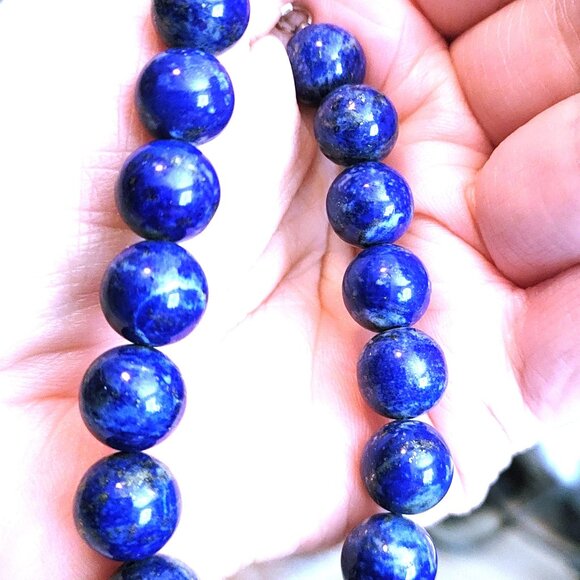 Lapis Lazuli Bracelet 925 Silver - Picture 4 of 4